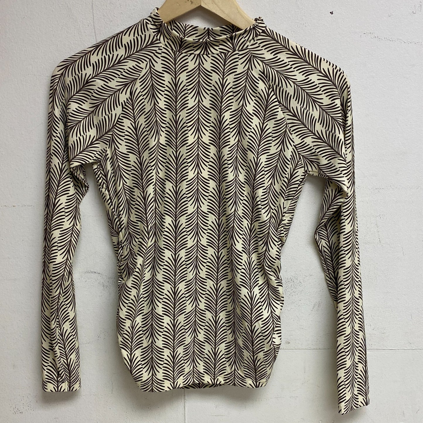 CALIA Women's Long Sleeve Rashguard Shirt White/Black WSA23800PRT BRAND NEW