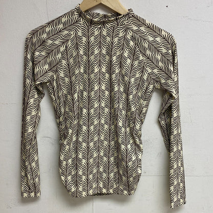 CALIA Women's Long Sleeve Rashguard Shirt White/Black WSA23800PRT BRAND NEW