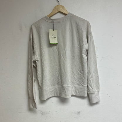 Alpine Design Women's W AD Panorama Crew Sweatshirt Cloud White ADW13660 New!