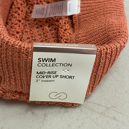 Calia Women's Sweater Knit Cover Up Mid Rise Swim Bottom Apricot Aura WSA23914