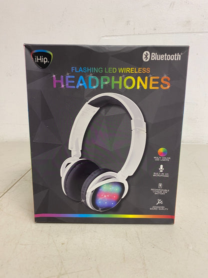 PARTS ONLY* iHip Flashing LED Light Up Bluetooth Wireless Headphones Multi Color
