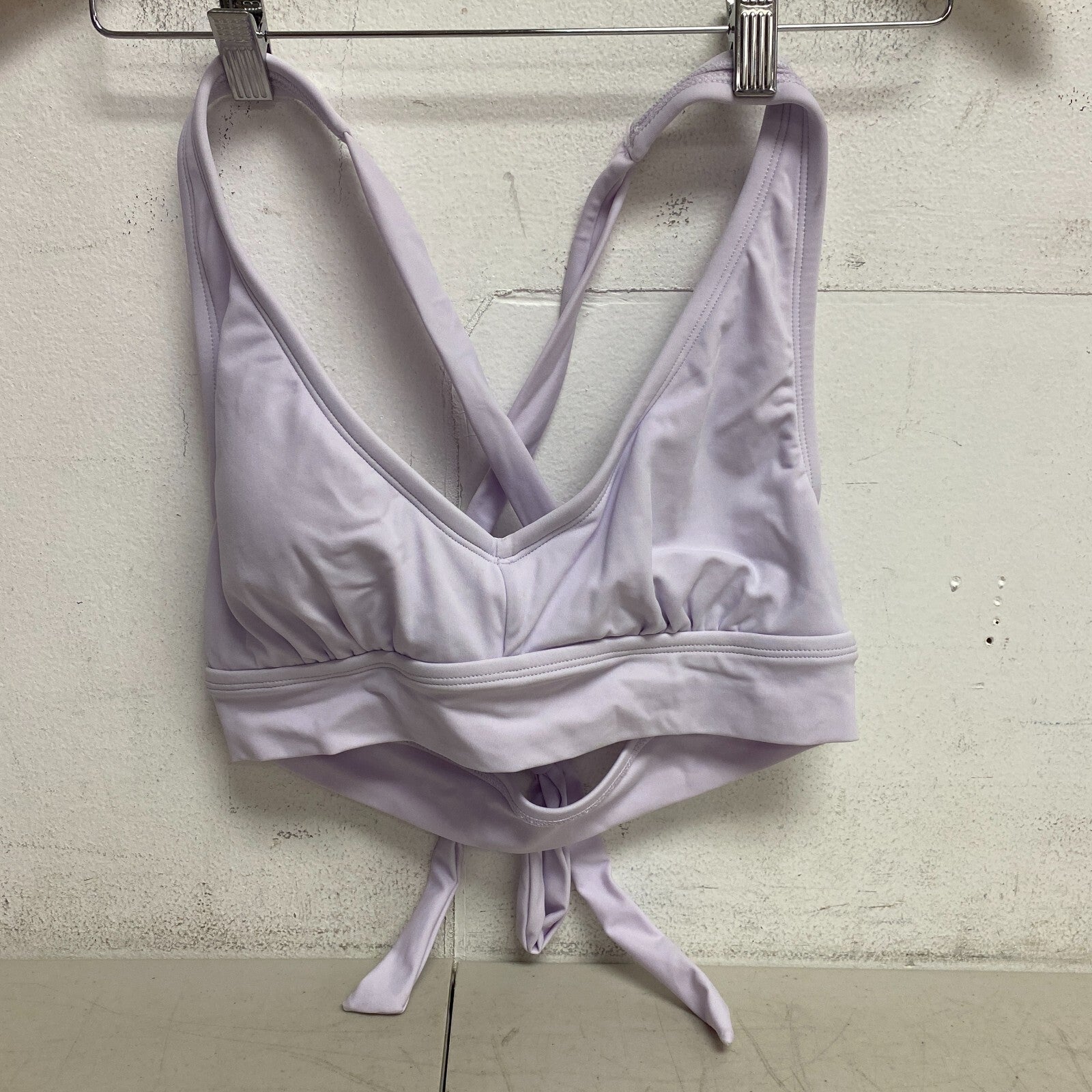 DSG Women's Rexi Swim Bralette Top Halter Straps Blooming Lilac DSW2981 New