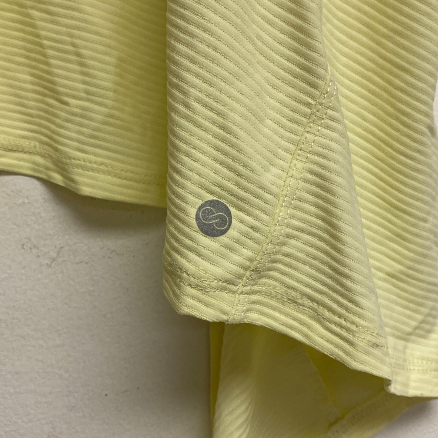 Calia Women Crop Wrap & Tie Tank Lemon Sorbet Solid Sleeveless WAX11234