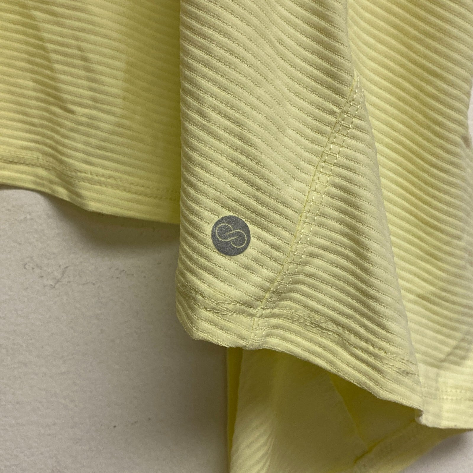 Calia Women Crop Wrap & Tie Tank Lemon Sorbet Solid Sleeveless WAX11234