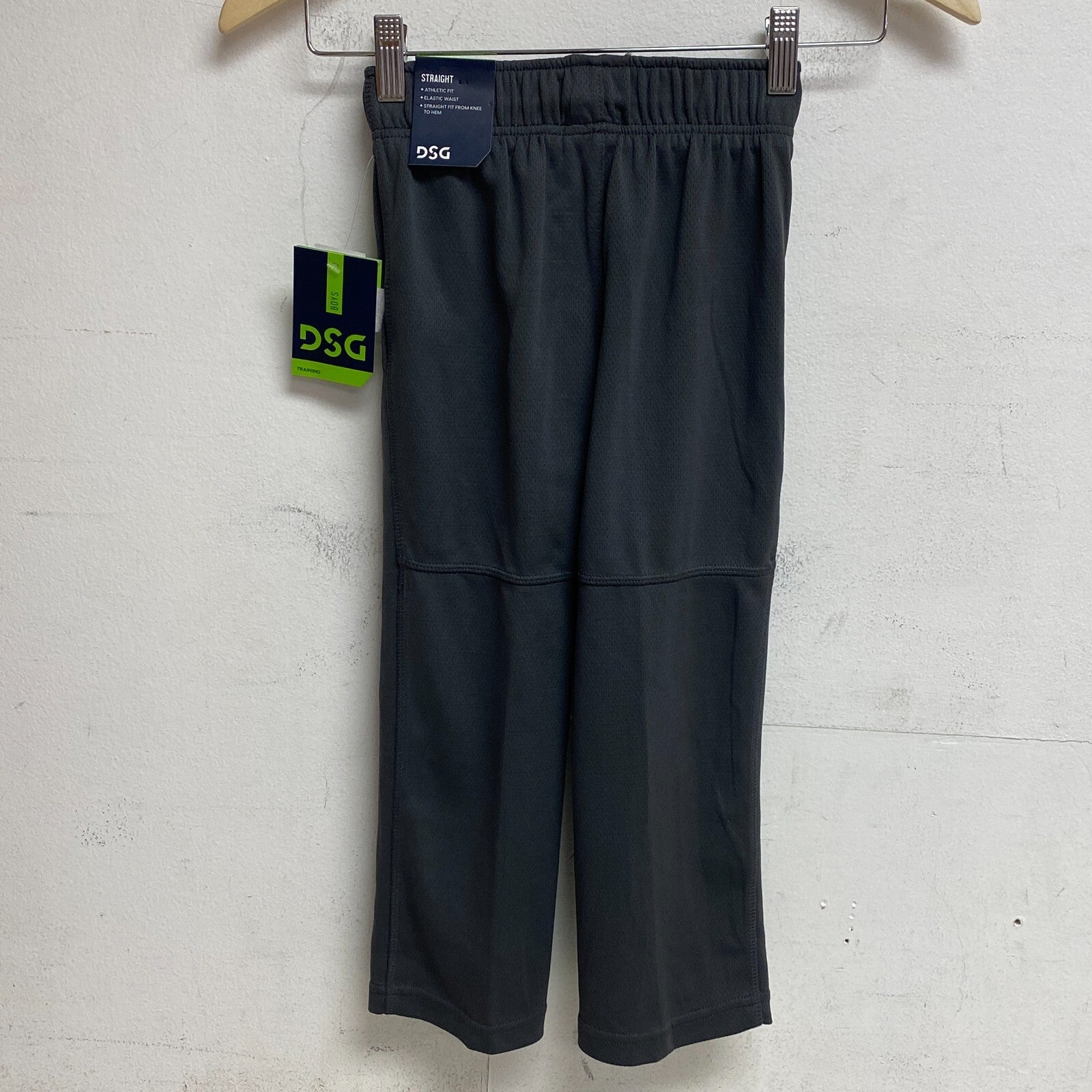 DSG Boys Mesh Training Straight Athletic Fit Elastic Waist Pant Asphalt DAB11105