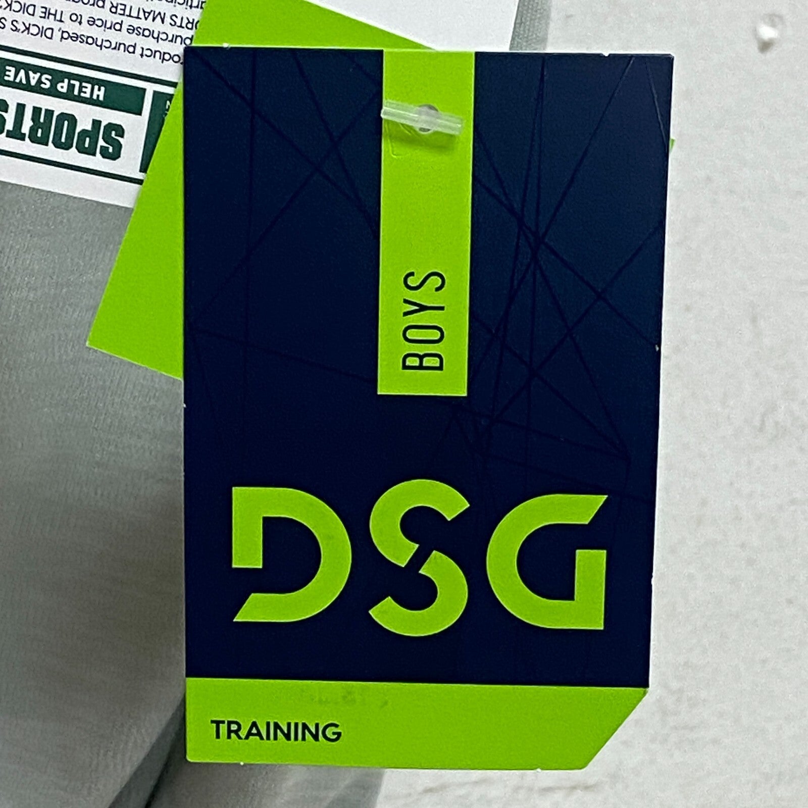 DSG Boys Training Novelty Muscle Tank High Rise/ Pure White Hustle DAB11115N