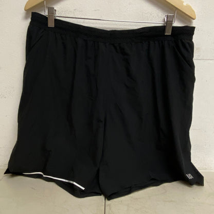 VRST Men's 7"Inesam Velocity Relaxed Fit Short Brief Liner Pure Black New!