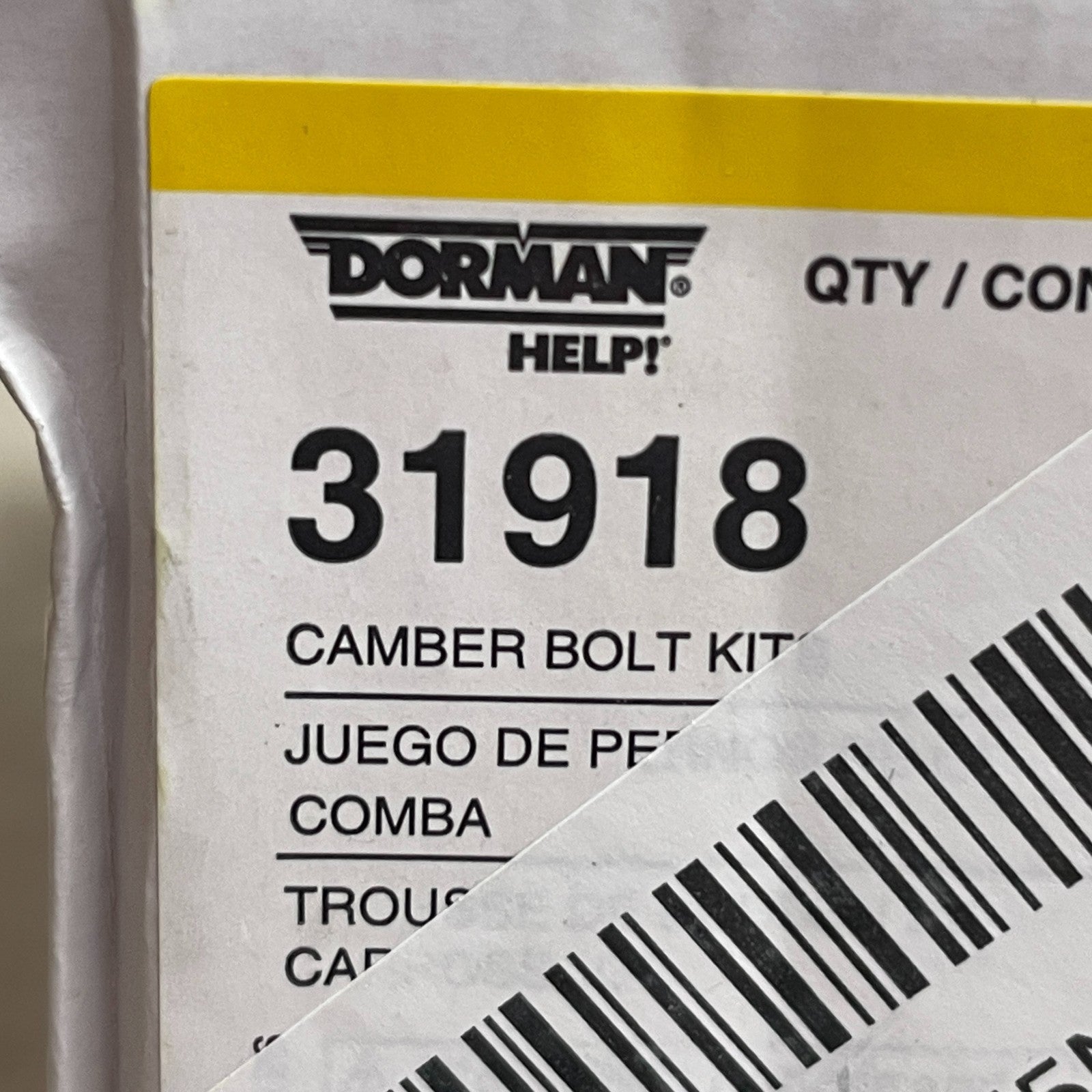 Dorman 31918 Rear Camber Adjustment Bolt Kit Ford Mercury Select Models