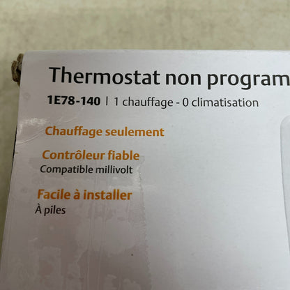 Emerson Non-Programmable Heat Only Thermostat Single-Stage Systems 1E78-140