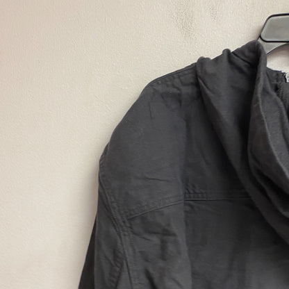 Mutual Weave Men's mid-weight Shirt Jacket Size XXL Color Black Iron Marl