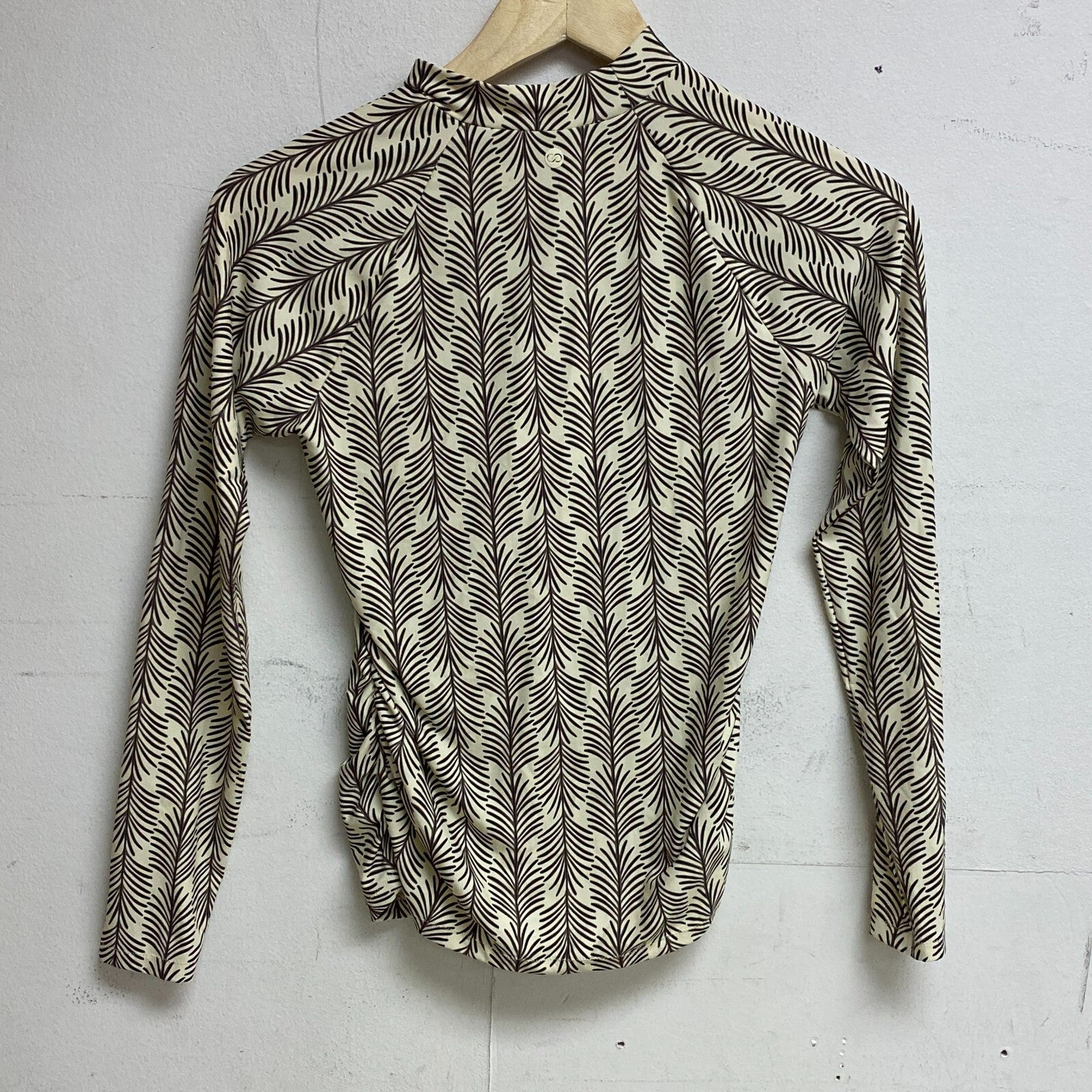 CALIA Women's Long Sleeve Rashguard Shirt White/Black WSA23800PRT BRAND NEW