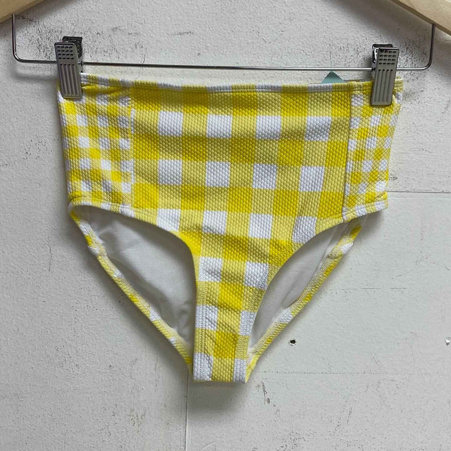 DSG Girls High Waist Swim Bottom Picnic Gingham Yellow &White  DSG8127P New
