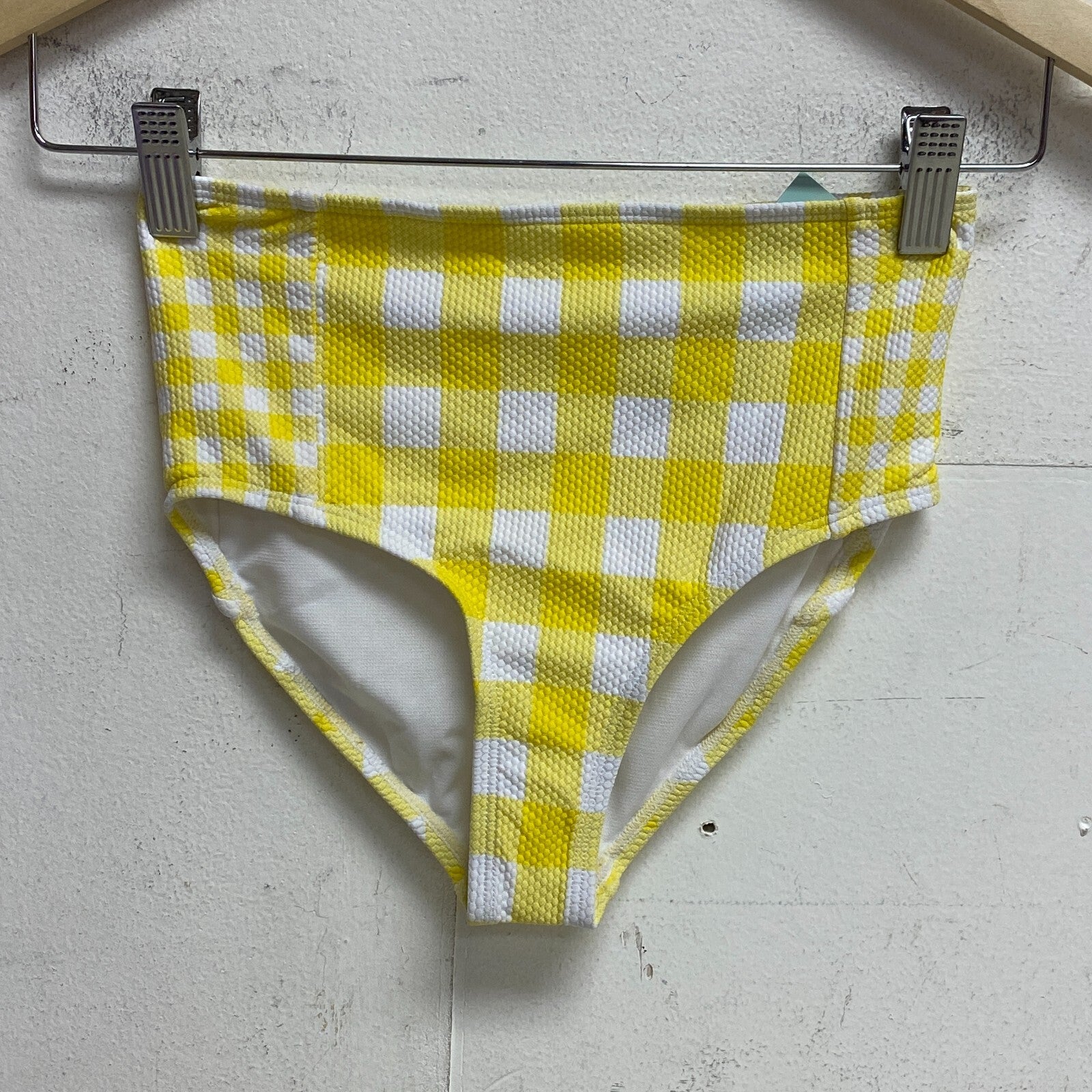 DSG Girls High Waist Swim Bottom Picnic Gingham Yellow &White  DSG8127P New