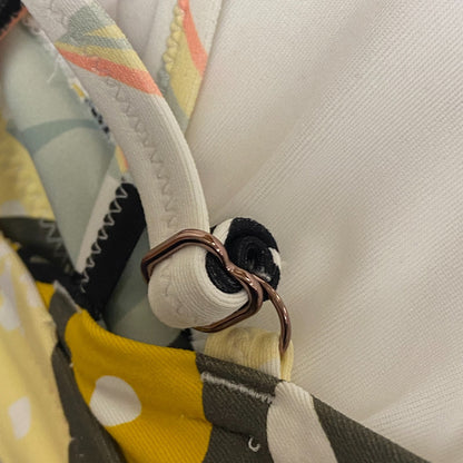 Calia Womens Ruched Front Cross Top Multi Palm WSA23204PRT BRAND NEW