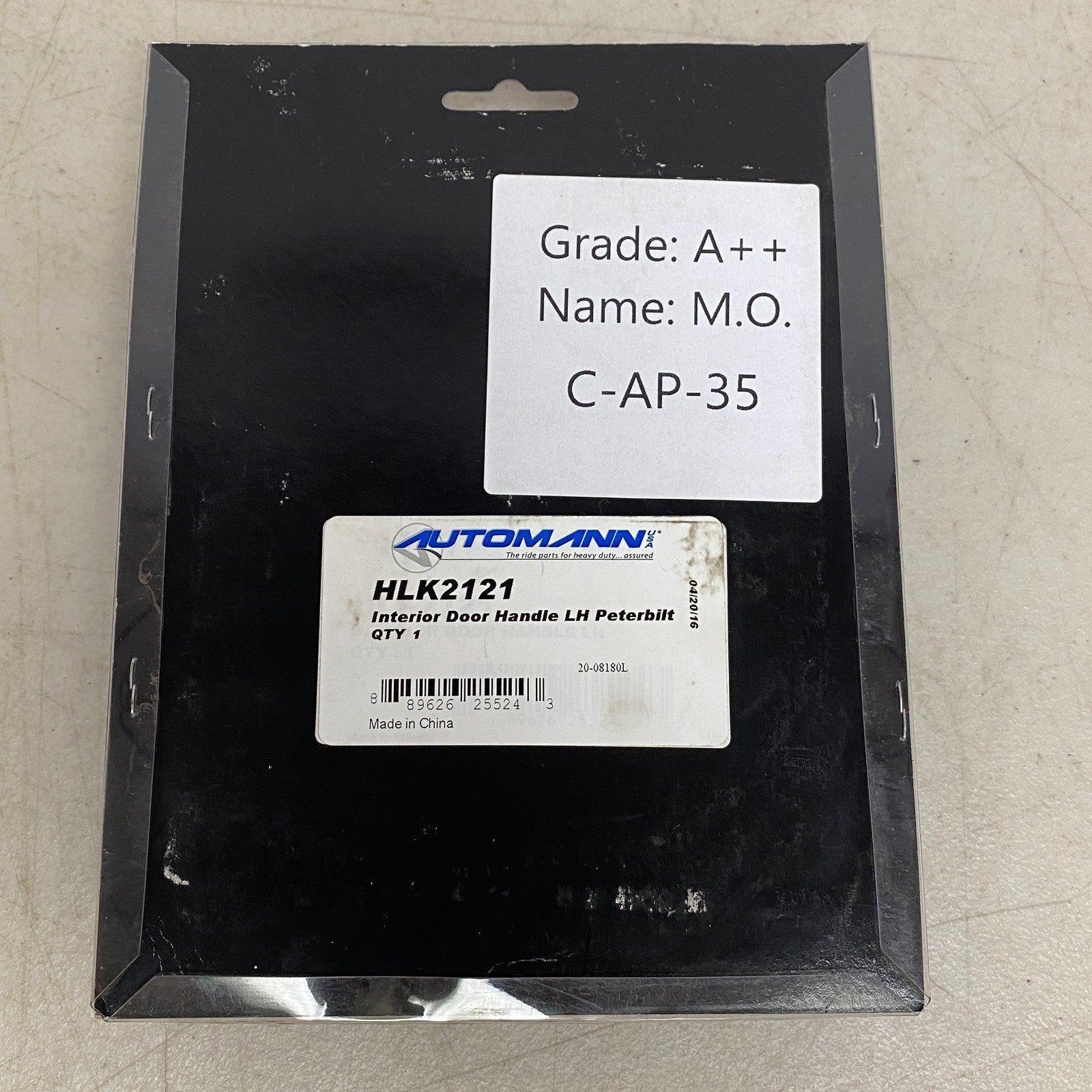 AUTOMANN HLK2121 Interior Door Handle LH for Peterbilt 330–385 Series Trucks