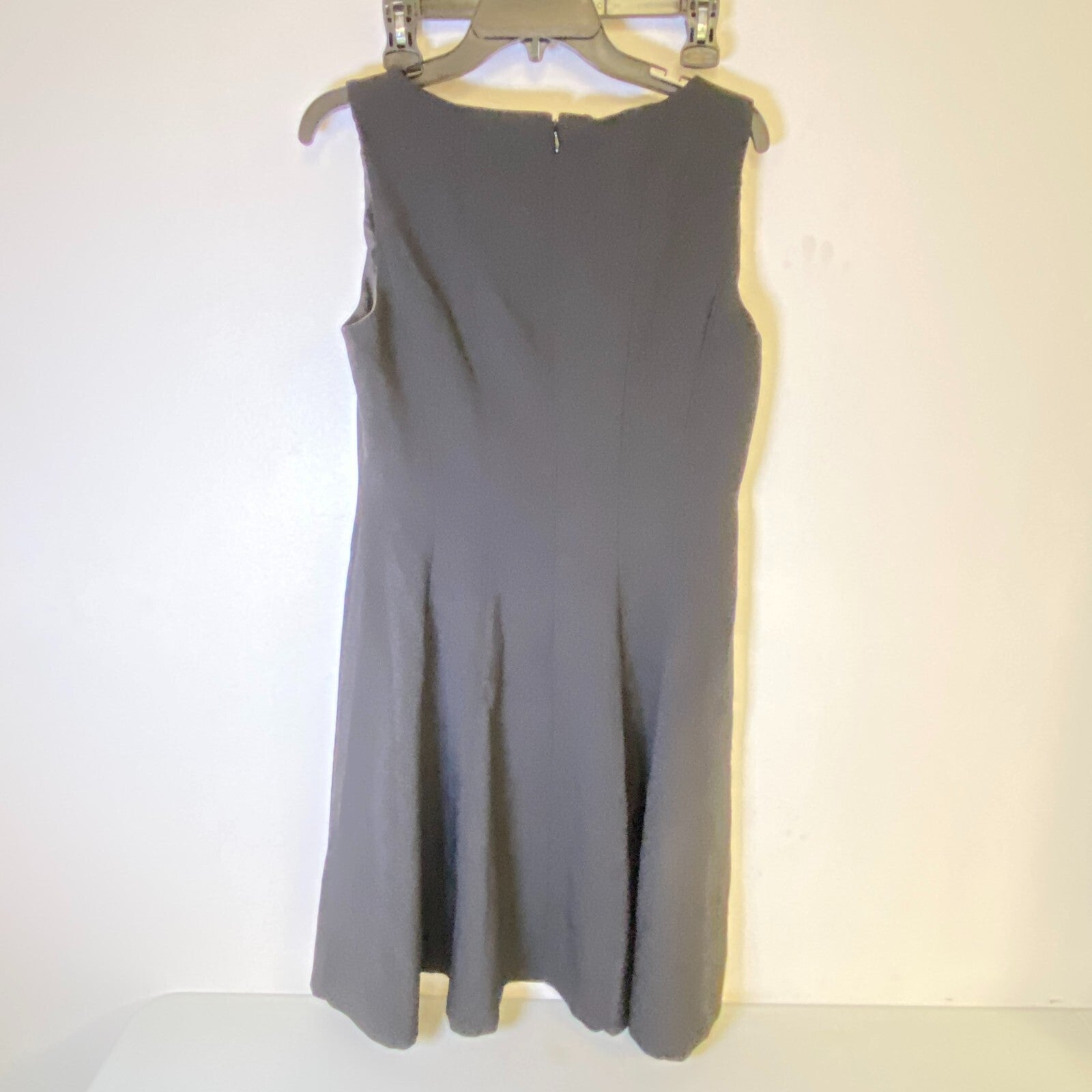 Black Label By Evan-Picone Womens Sleeveless Fit+Flare Dress Size 10 Color Black