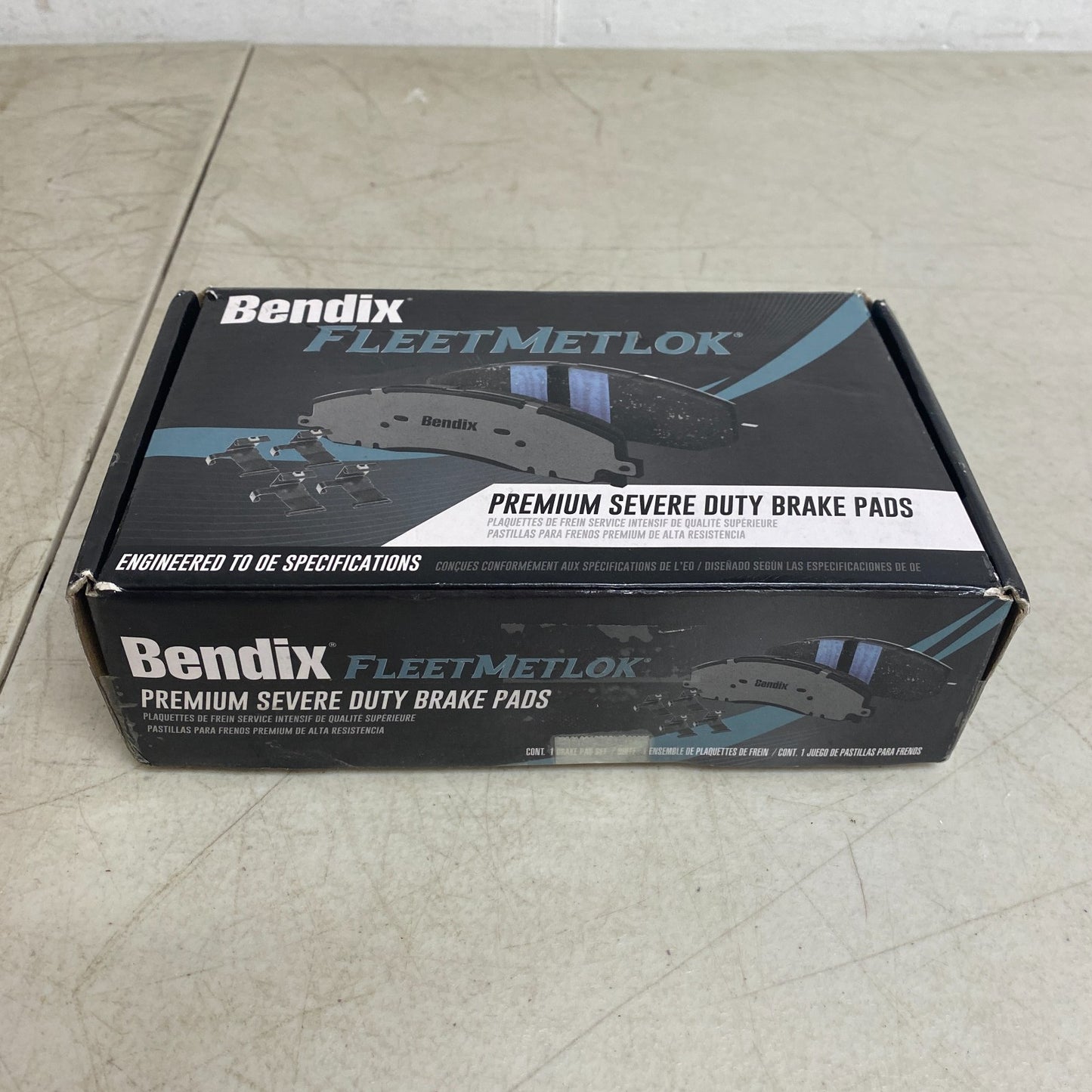 Bendix MKD698FM Fleet MetLok Semi-Metallic Rear Brake Pads Heavy Duty