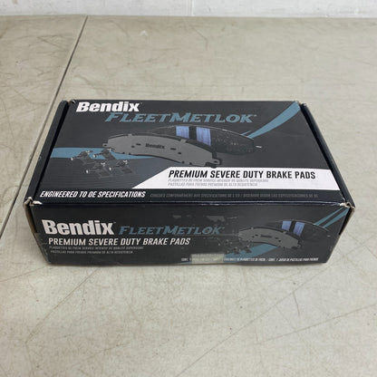 Bendix MKD698FM Fleet MetLok Semi-Metallic Rear Brake Pads Heavy Duty