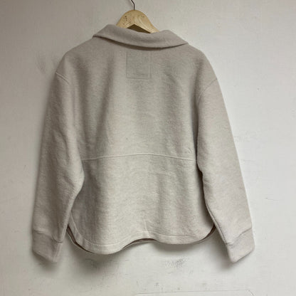 Alpine Design Women's W AD Wayfarer Fleece 1/4 Zip Sweater Cloud White ADW23680