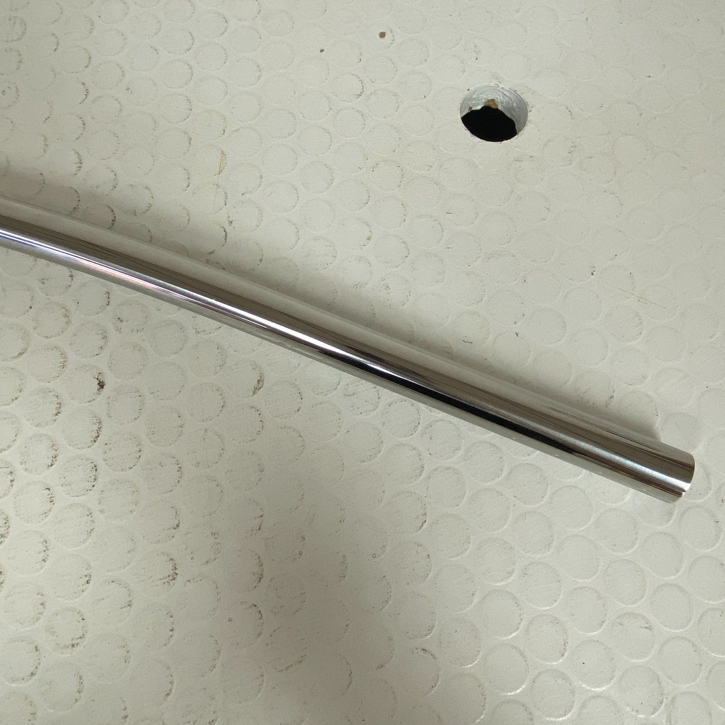 Signature Hardware 60" Curved Shower Rod Chrome Brass Wall Mount Bath 466760