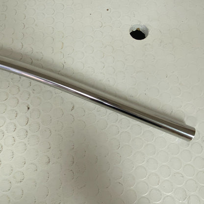 Signature Hardware 60" Curved Shower Rod Chrome Brass Wall Mount Bath 466760
