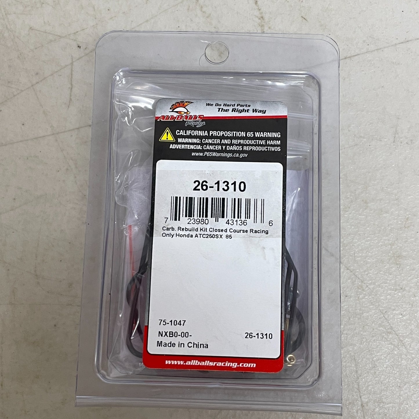 All Balls 26-1310 Carburetor Repair Kit Honda ATC250SX 1985