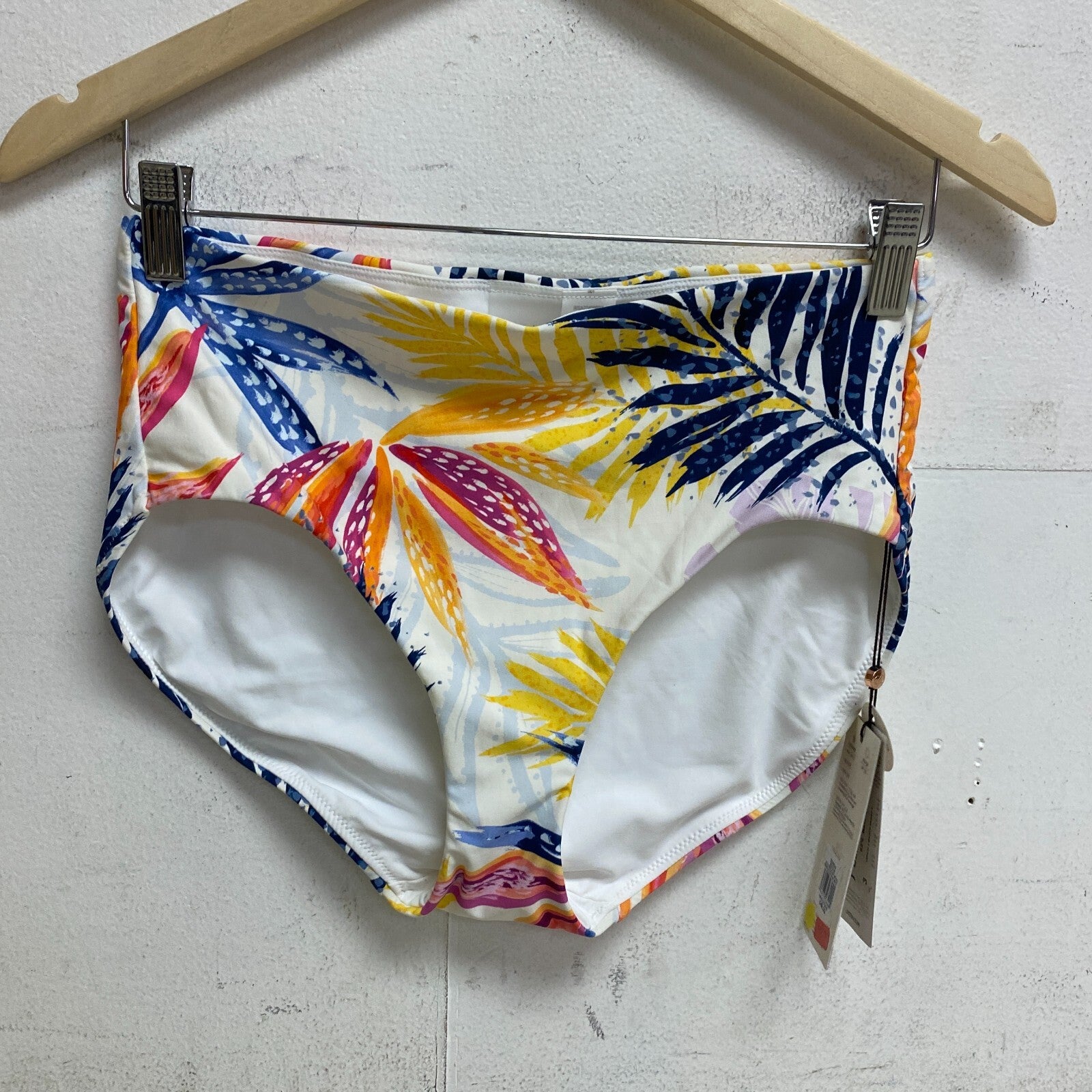 Calia Power Sculpt Mid Rise Bottom Watercolor Floral Palms Multi WSA22409PRT