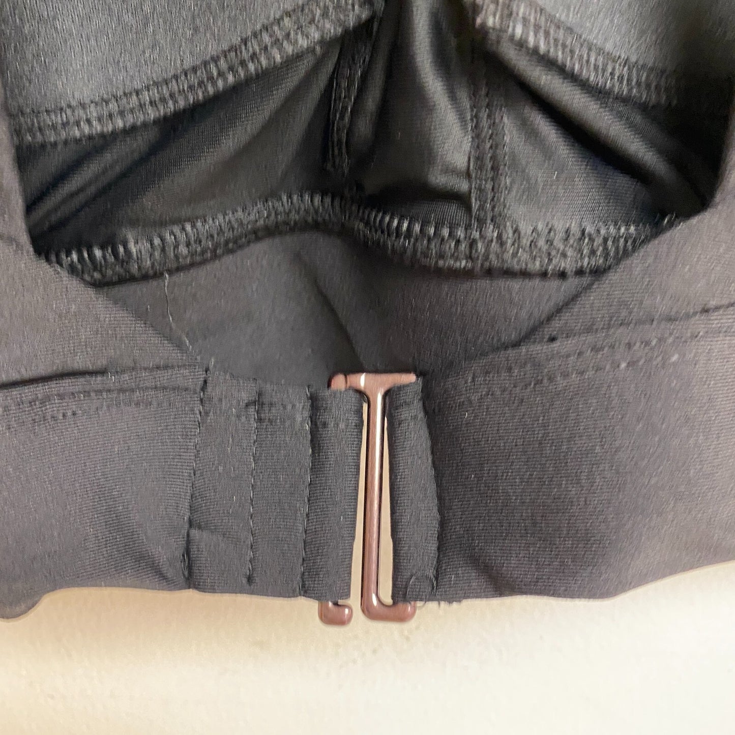 Calia Women's Swim Long Line High Neck Racerback Bikini Top Pure Black WSA21207