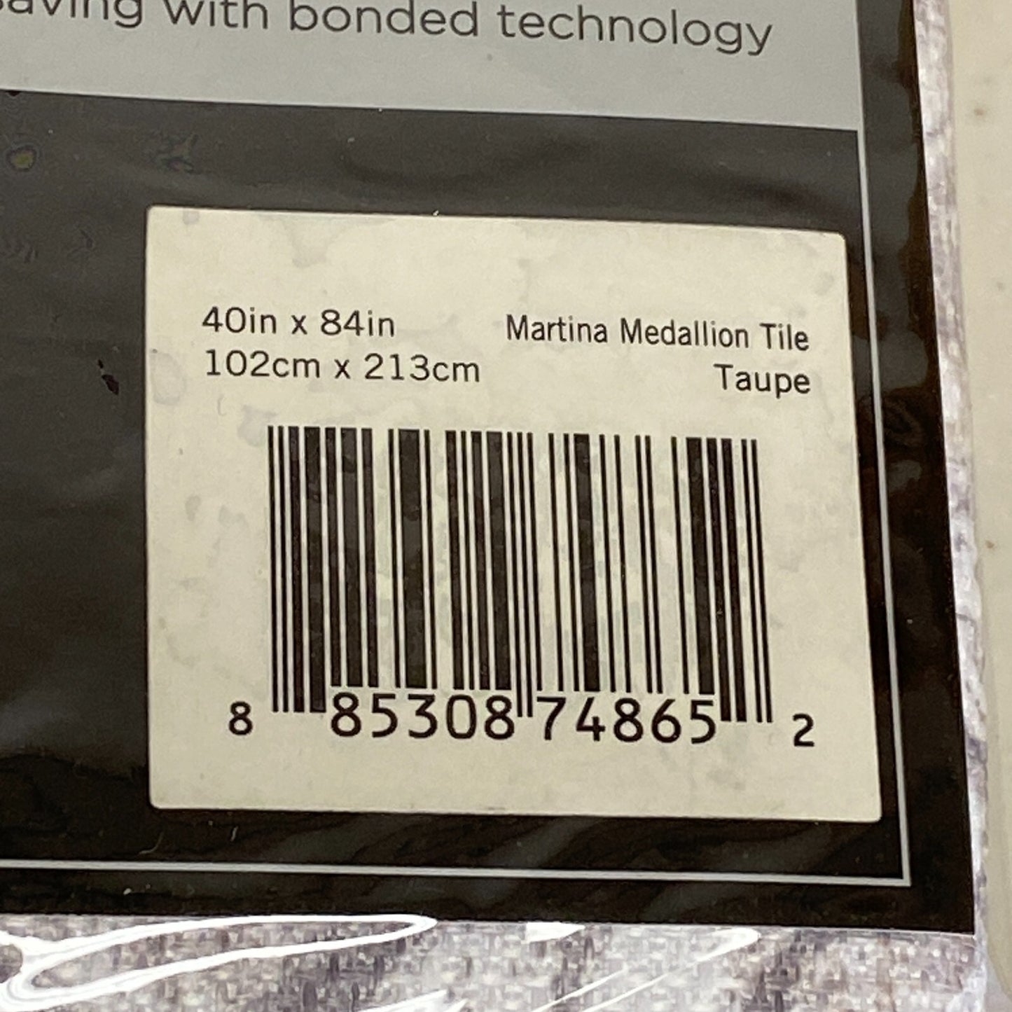 Eclipse Martina Medallion Absolute Zero 100% Blackout Curtain Panel  40 inx84 in