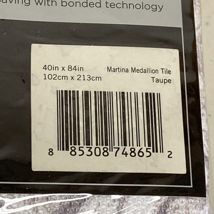 Eclipse Martina Medallion Absolute Zero 100% Blackout Curtain Panel  40 inx84 in