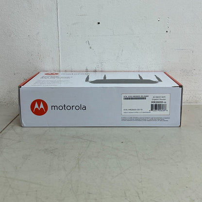 MOTOROLA AC2600 4x4 WiFi Smart Gigabit Router with Extended Range, Model MR2600