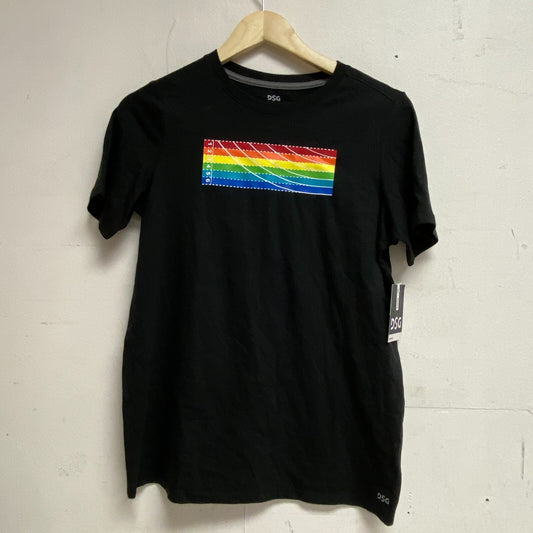 DSG Boy Everyday Relaxed Solid Cotton Graphic Tee Pure Black Track DAB12118