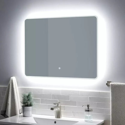Signature Hardware 20''x27-1/2''x1-3/4'' LED Mirror 4mm copper-free silver m,,,,