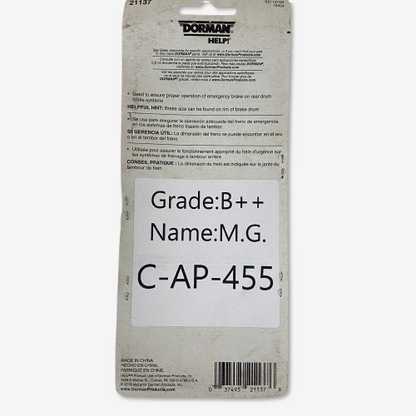 Dorman Parking Brake Strut Rear Right 21137 Fits Ford 74–94 & Mercury 76–91