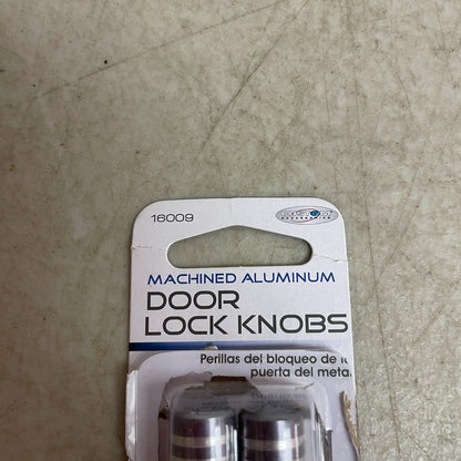 Custom Accessories Machined Aluminum Charcoal Billet Door Lock Knobs Set 16009