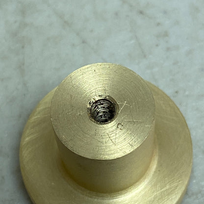 Signature Hardware ORVIN BRASS FLAT ROUND CABINET KNOB-SATIN BRASS