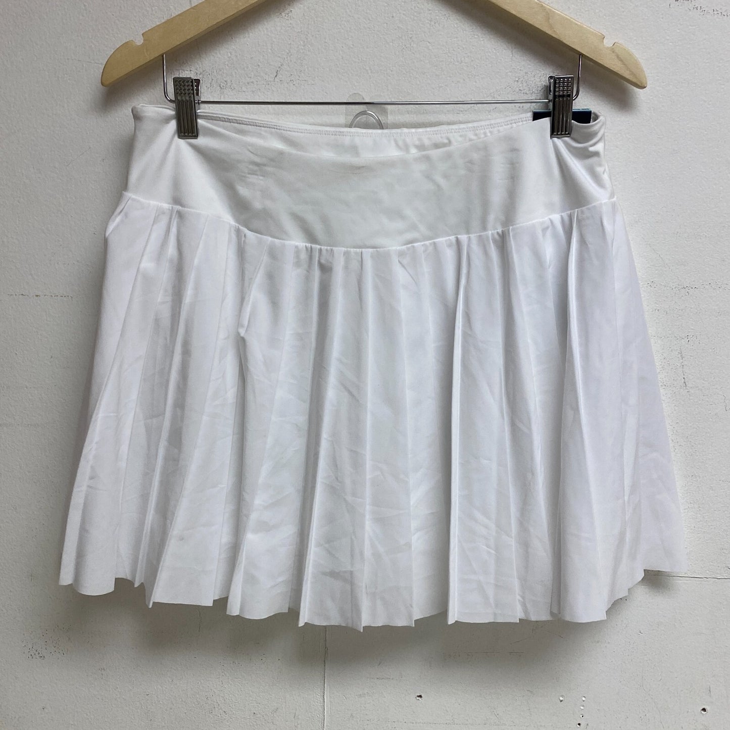 DSG Womens Pleated Skort Pockets Mid Rise Pure White BOSSW13330 BRAND NEW