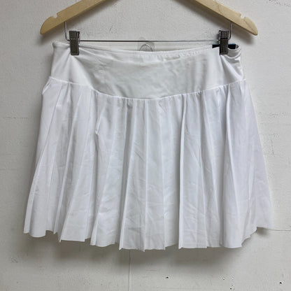 DSG Womens Pleated Skort Pockets Mid Rise Pure White BOSSW13330 BRAND NEW
