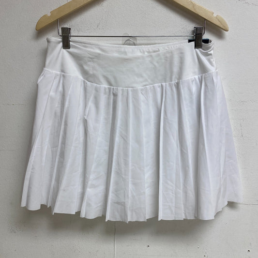 DSG Womens Pleated Skort Pockets Mid Rise Pure White BOSSW13330 BRAND NEW