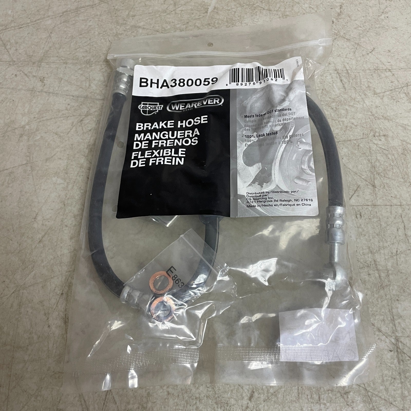 CarQuest Wearever Brake Hose BHA380059 Banjo to Female for Acura Honda 1992–2001