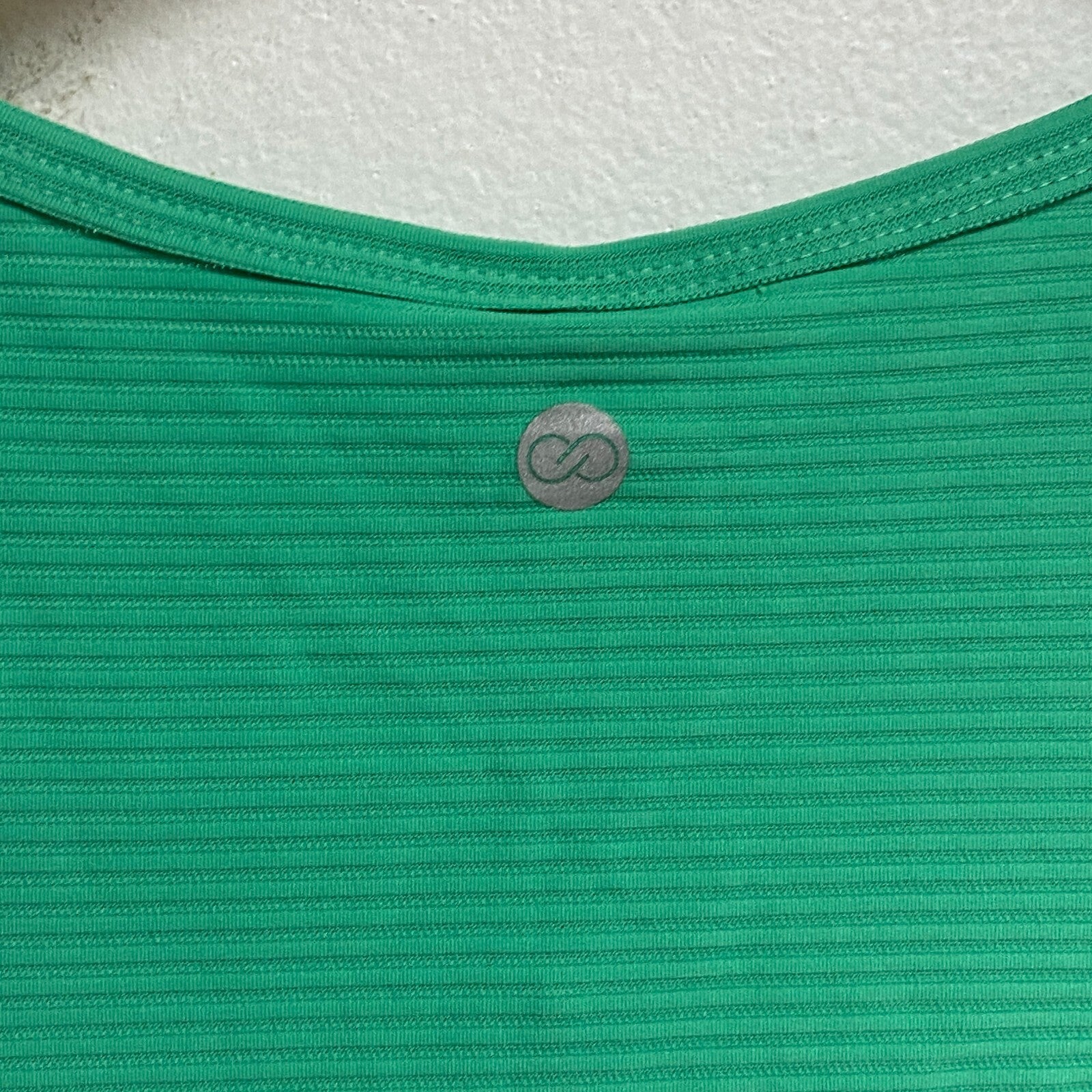 Calia Women's Scoop Racer Tank Top Green Glow WAX11205S Sleeveless BRAND NEW