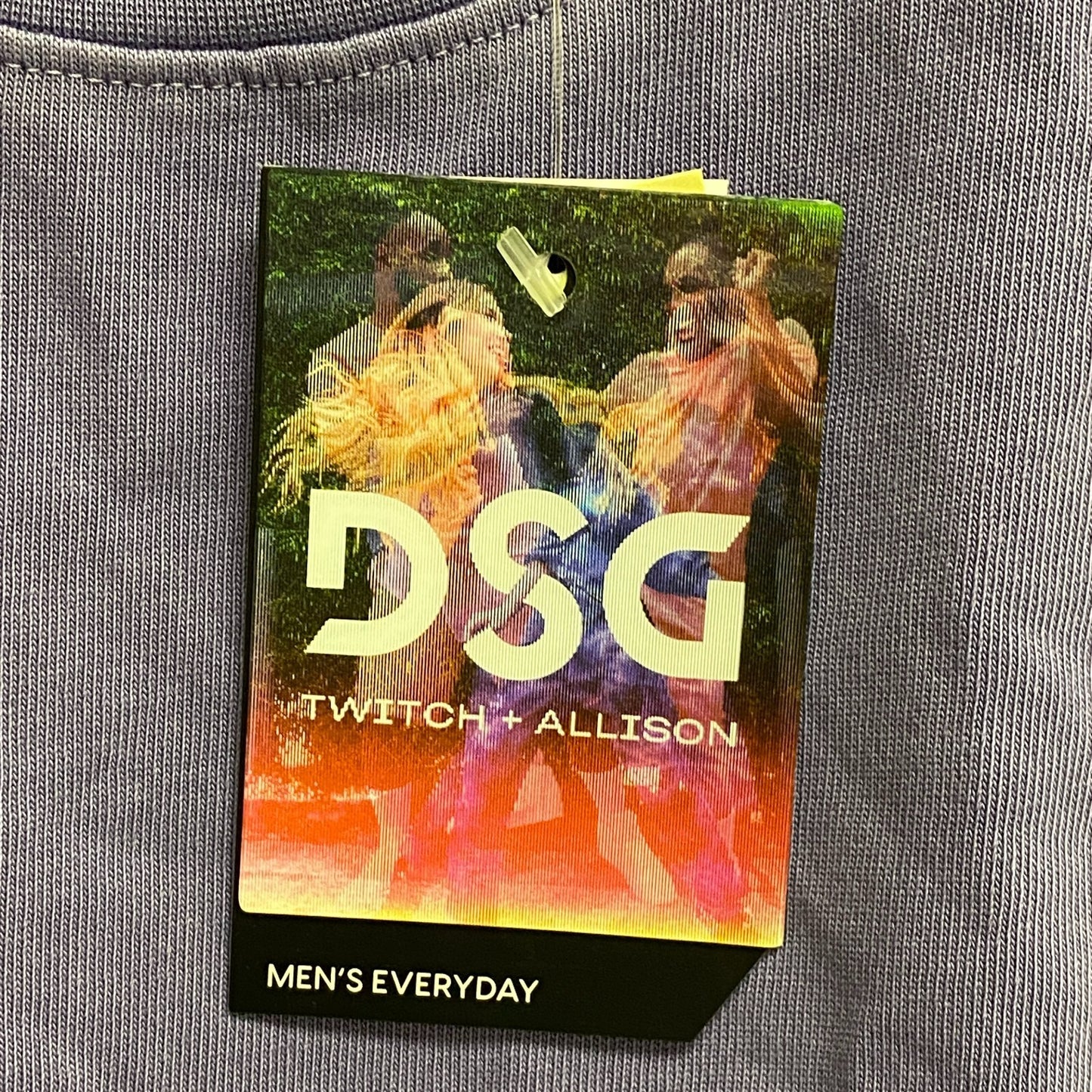 DSG X TWITCH + ALLISON DSG Men's Jersey Muscle Tank Grape Grey BOSSM13120