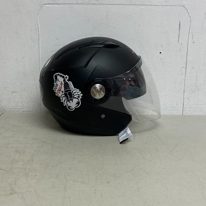 Indian Motorcycle Helmet w/Face Cover Size L Adjustable Under Shading cover Matt