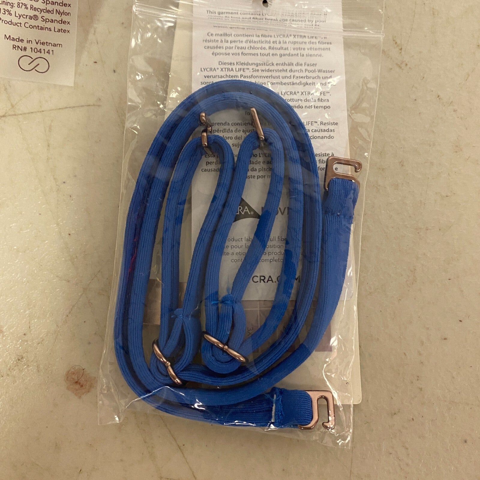 Calia Women's Swim Top Shirred Strapless Bandeau ROYAL BLUE WSA23202 Brand New!