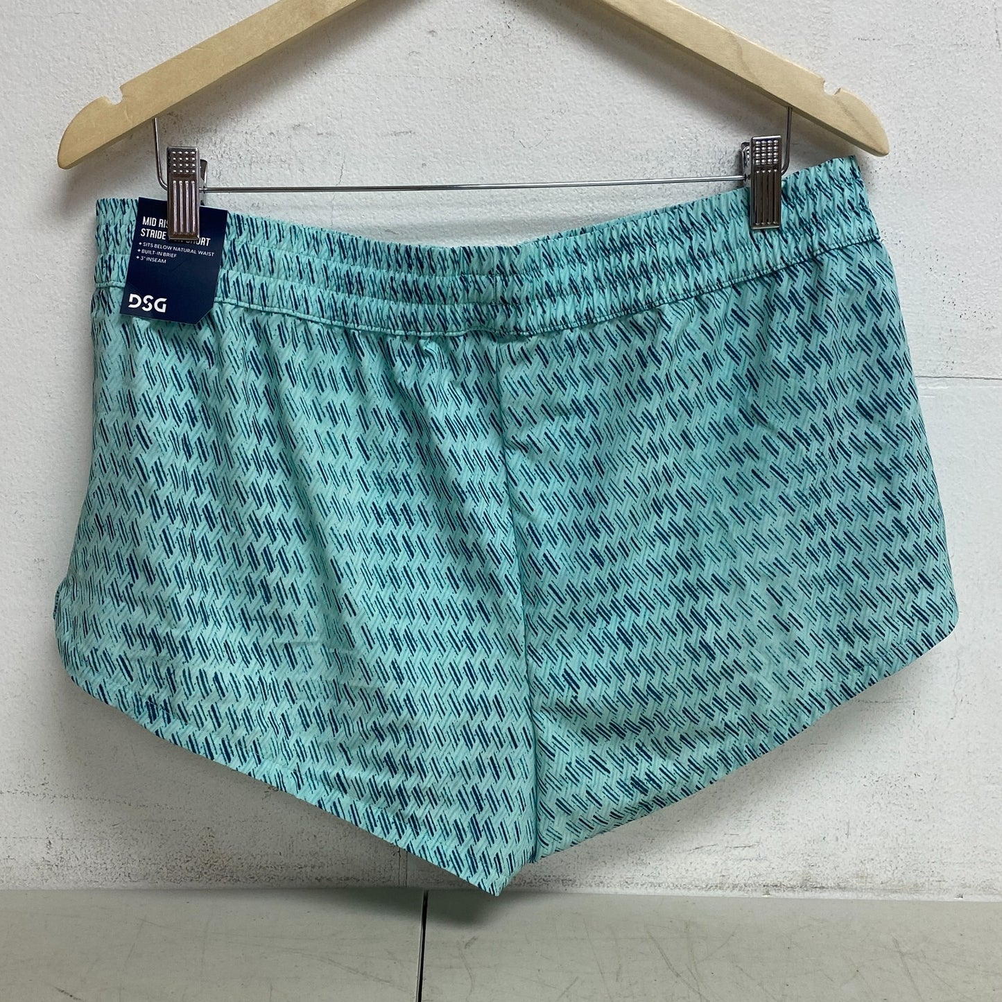 DSG Women's 3" Performance Mid Rise Stride  Run Short Hashtag Teal DAW39320APRTZ