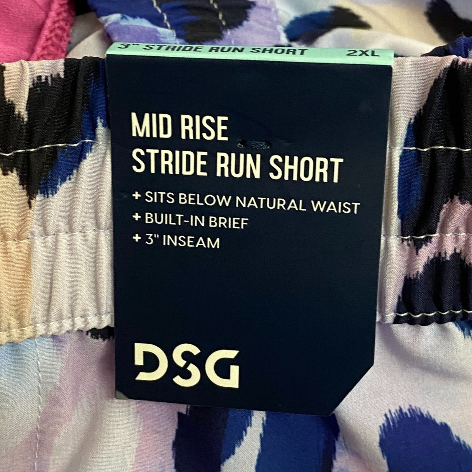 DSG Women's 3 in Stride Run Short Painted Leopard Multi DAW39320APRTZ