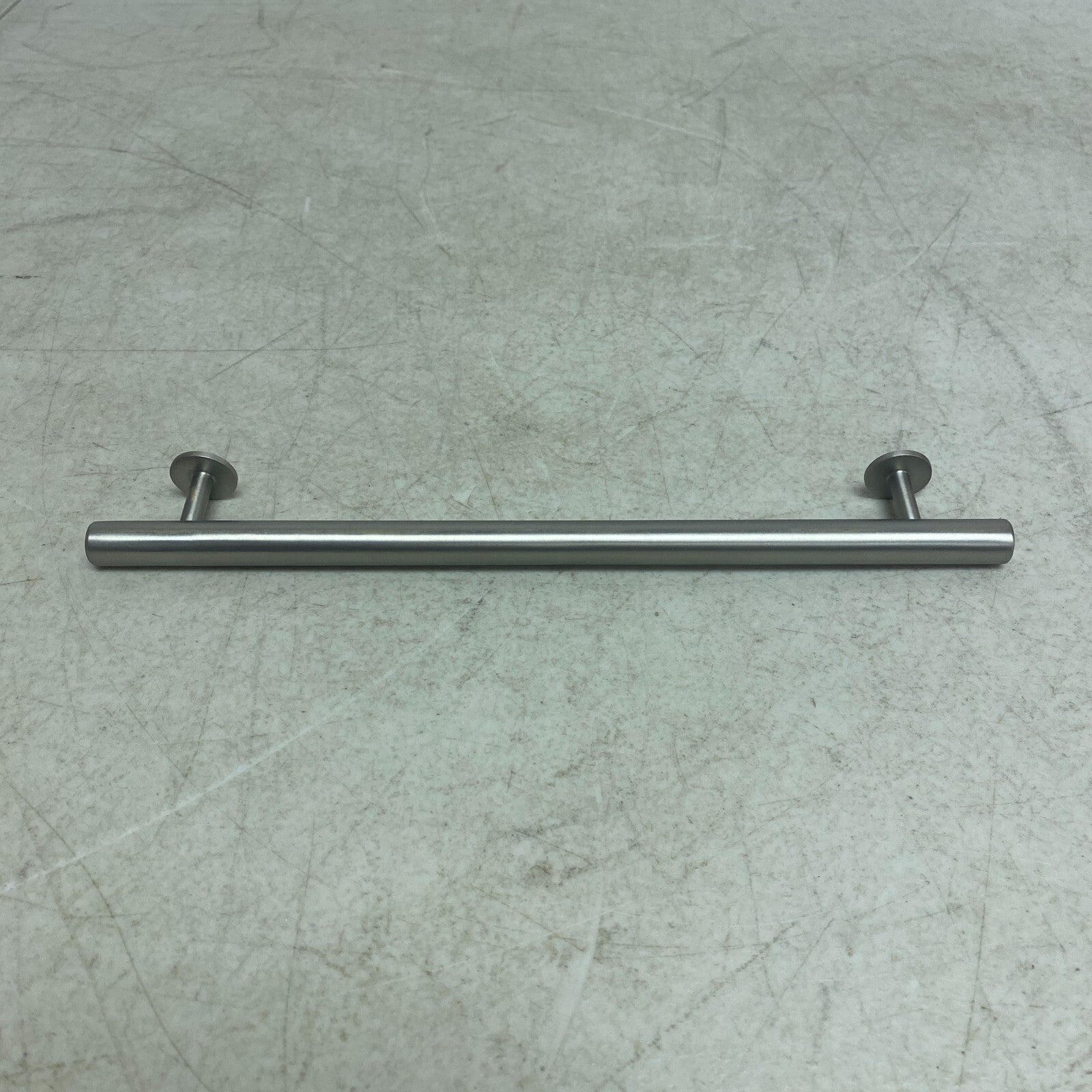 Signature Hardware 10'' Diehl Adjustable Round Brass Drawer Pull Brushed Nickel