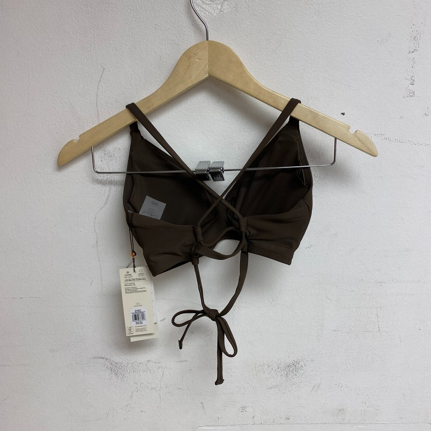 Calia Women's Triangle Bikini Top Coffee Grounds WSA23201