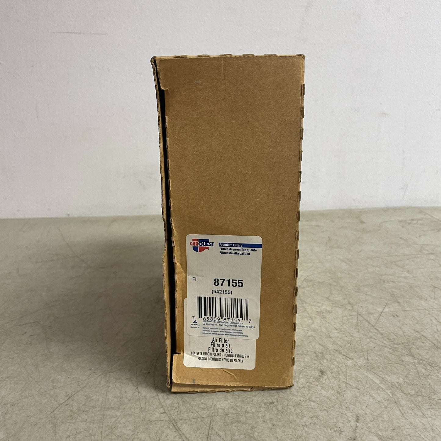 Carquest Engine Air Filter Heavy-Duty WIX/NAPA Equivalent White 87155