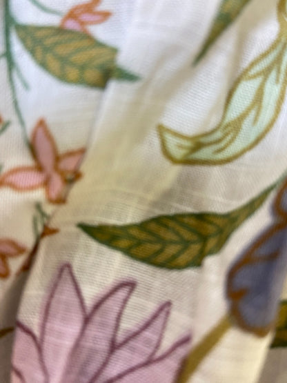 Ana A New Approach Womens Square Neck Long Sleeve Peplum Top Size 0X Color White